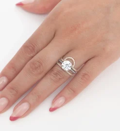 White Diamond Eleonore Pavé Helios Band