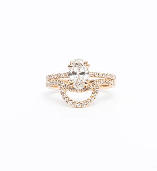White Diamond Eleonore Pavé Helios Band