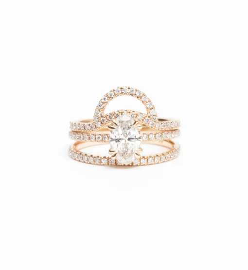 White Diamond Eleonore Pavé Helios Band