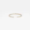 White Diamond Equilibrium Cuff Ring