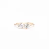 White Diamond Luna Ring