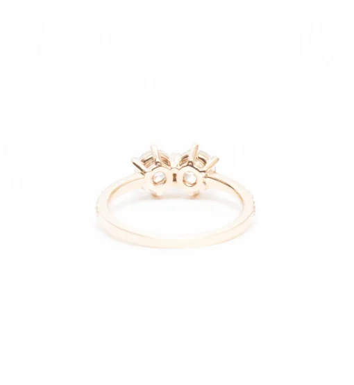 White Diamond Luna Ring