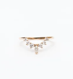 White Diamond Marquise Tiara Band