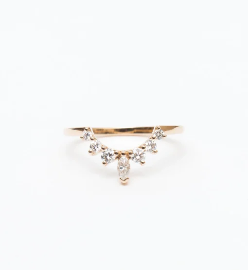 White Diamond Marquise Tiara Band