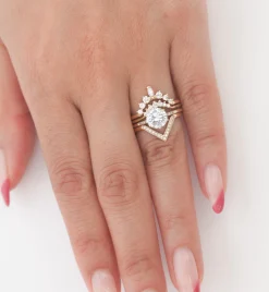 White Diamond Marquise Tiara Band