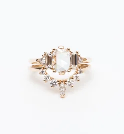 White Diamond Marquise Tiara Band
