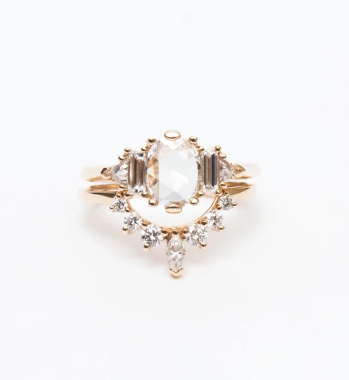 White Diamond Marquise Tiara Band