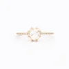 White Diamond Vega Ring