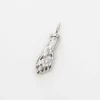 White Gold Figa Amulet