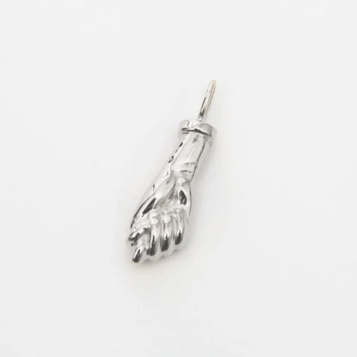 White Gold Figa Amulet