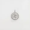 White Gold Health Medallion