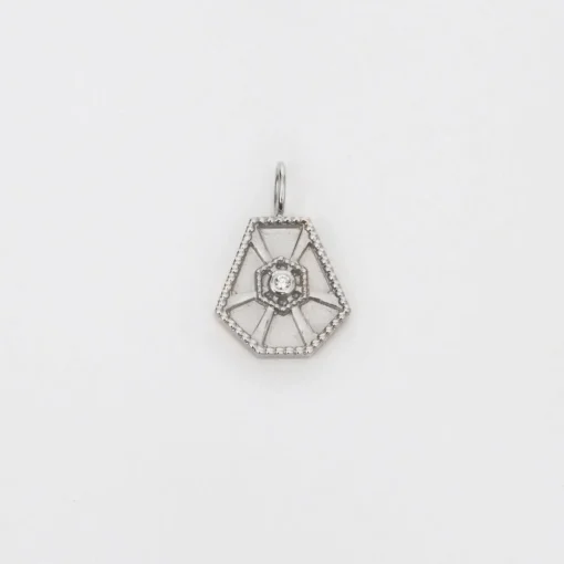 White Gold Small Arcadia Amulet