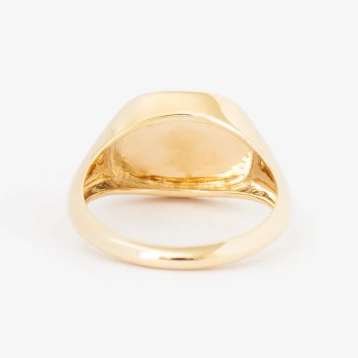 Zodiac Ceramic & Diamond Aries Signet Ring