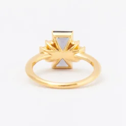 1.86 ct Baguette Grey Spinel Five-Stone Ring