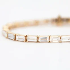 6.20 ct Baguette Lab-Grown Diamond Tennis Bracelet