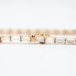 6.20 ct Baguette Lab-Grown Diamond Tennis Bracelet