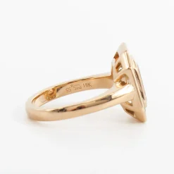 2.11 ct Calibre-cut Emerald Halo Maria Ring