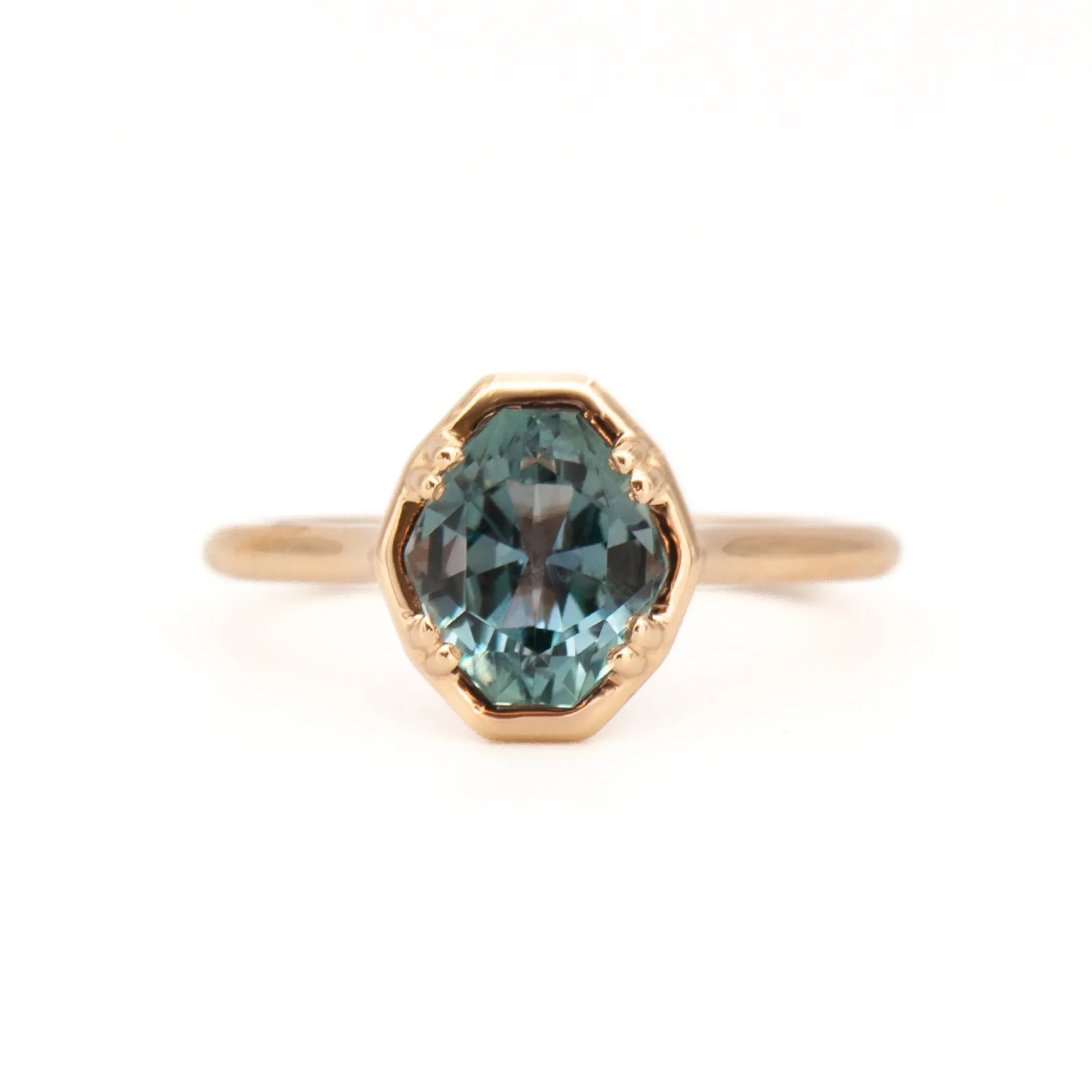 2.06 ct Color-Change Geometric Sapphire Carolyn Ring