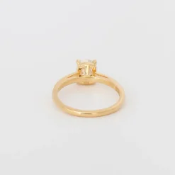 1.28 ct Elongated Old Mine Diamond Canopy Solitaire