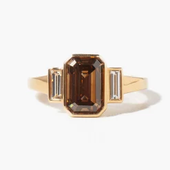 2.34 ct Fancy Diamond Amelia Three-Stone Ring