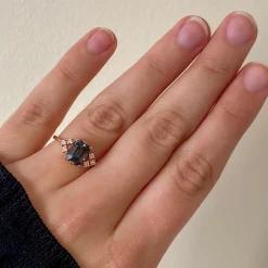 1.70 ct Grey Spinel Bea Arrow Ring