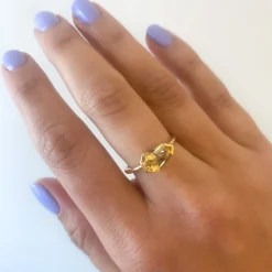 2.00 ct Heptagon Yellow Beryl Ring