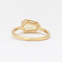 2.00 ct Heptagon Yellow Beryl Ring