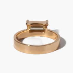 1.03 ct Horizontal Emerald-cut Monolith Ring