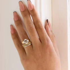 3.54 ct Lab-Grown Asscher Diamond Temple Ring