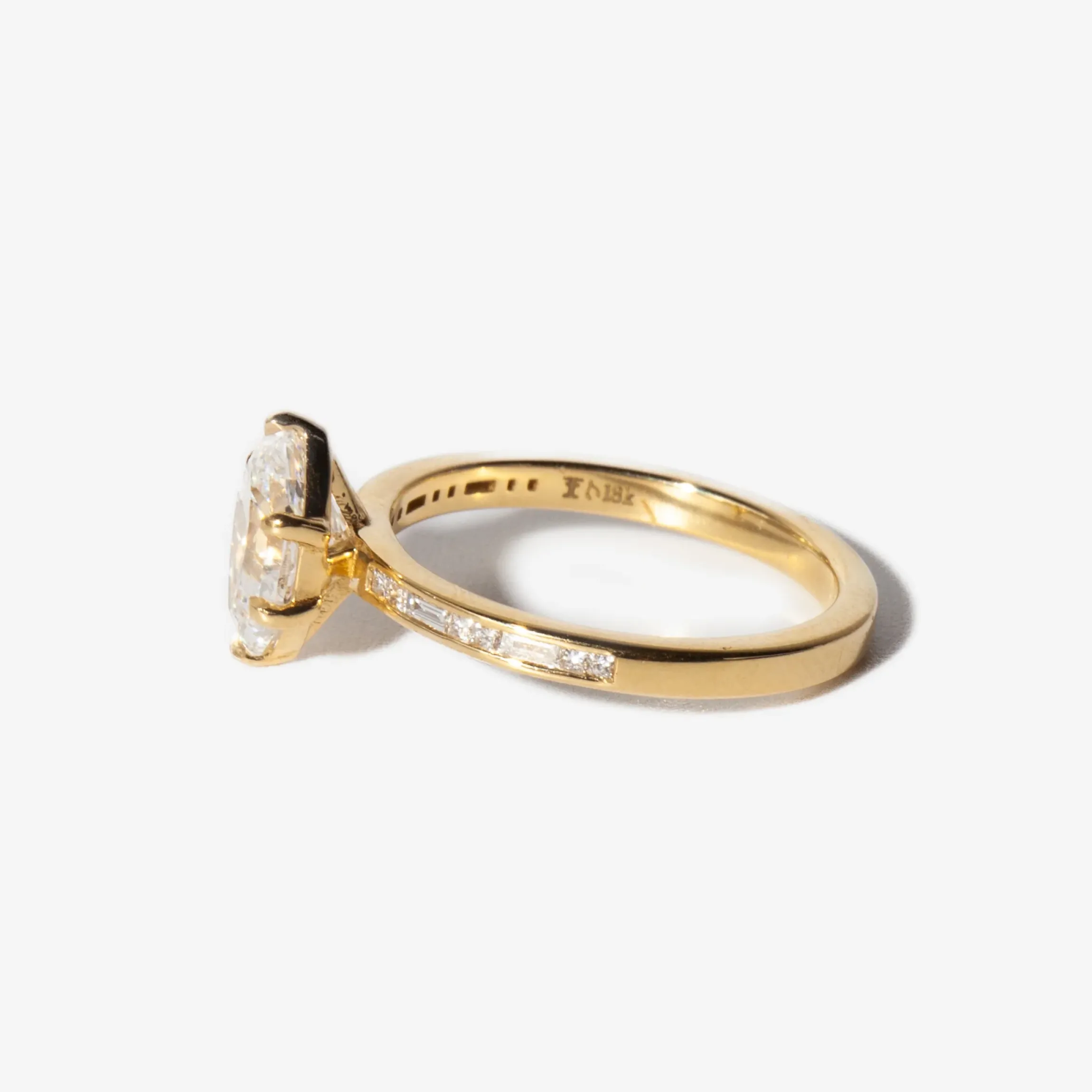 1.50 ct Lab-Grown Octagon Portico Ring