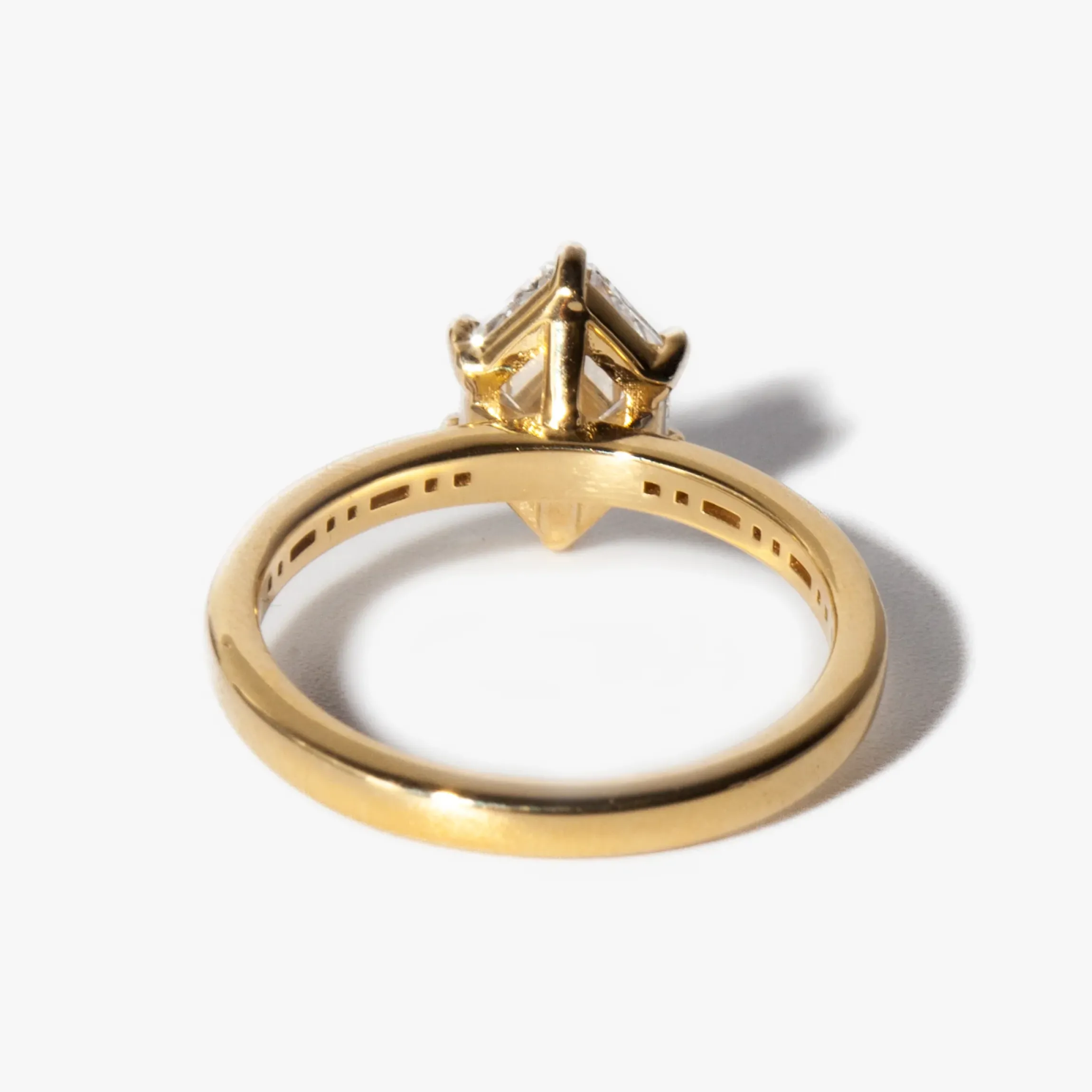 1.50 ct Lab-Grown Octagon Portico Ring