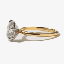 1.50 ct Lab-Grown Oval Diamond Vault Ring