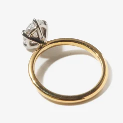 1.50 ct Lab-Grown Oval Diamond Vault Ring