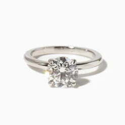 2.00 ct Lab-Grown Round Diamond Hidden Halo Coursiere Ring