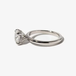 2.00 ct Lab-Grown Round Diamond Hidden Halo Coursiere Ring