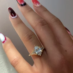 2.0 ct Lab-Grown Zeppelin Diamond Engagement Ring