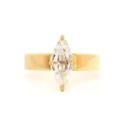 1.13 ct Marquise Diamond Temple Ring