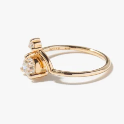 0.57 ct Nestled Old European Two-Stone Diamond Ring