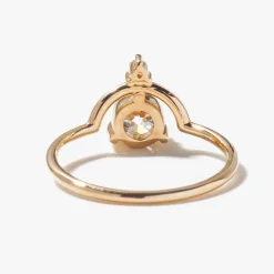 0.57 ct Nestled Old European Two-Stone Diamond Ring