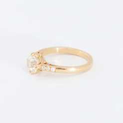 1.31 ct Old Mine Bauer Solitaire Ring