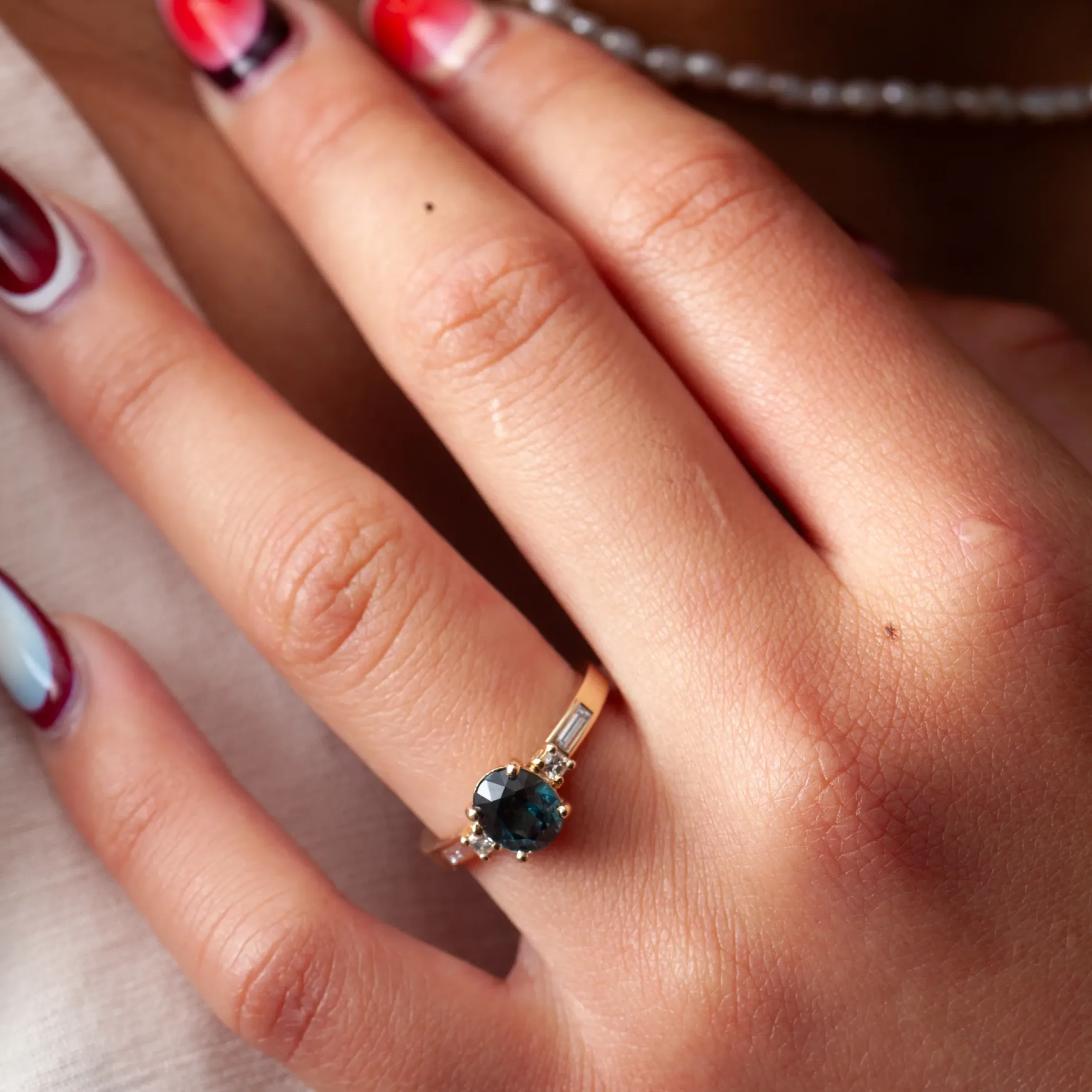 1.87 ct Oval Sapphire Hope Ring