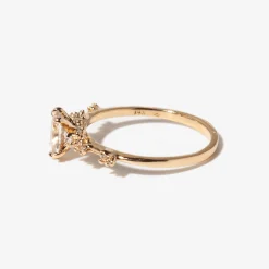 0.71 ct Pink Sapphire Daphne Ring