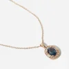 1.13 ct Teal Oval Sapphire Athena Necklace