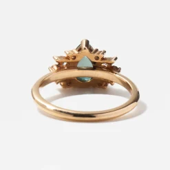 1.32 ct Teal Pear Sapphire Kori Ring