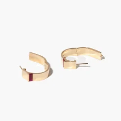 5 mm Braga Hoops with Rubies