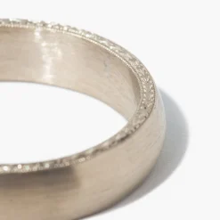 5 mm Engraved Joseph White Gold Band