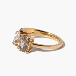 2.32 tcw Marquise & Geometric Step-Cut Maisonette Ring