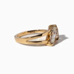 2.32 tcw Marquise & Geometric Step-Cut Maisonette Ring