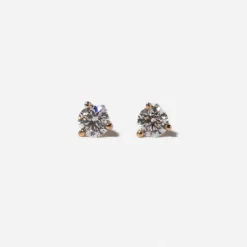 0.50 tcw Three-Prong Diamond Solitaire Studs