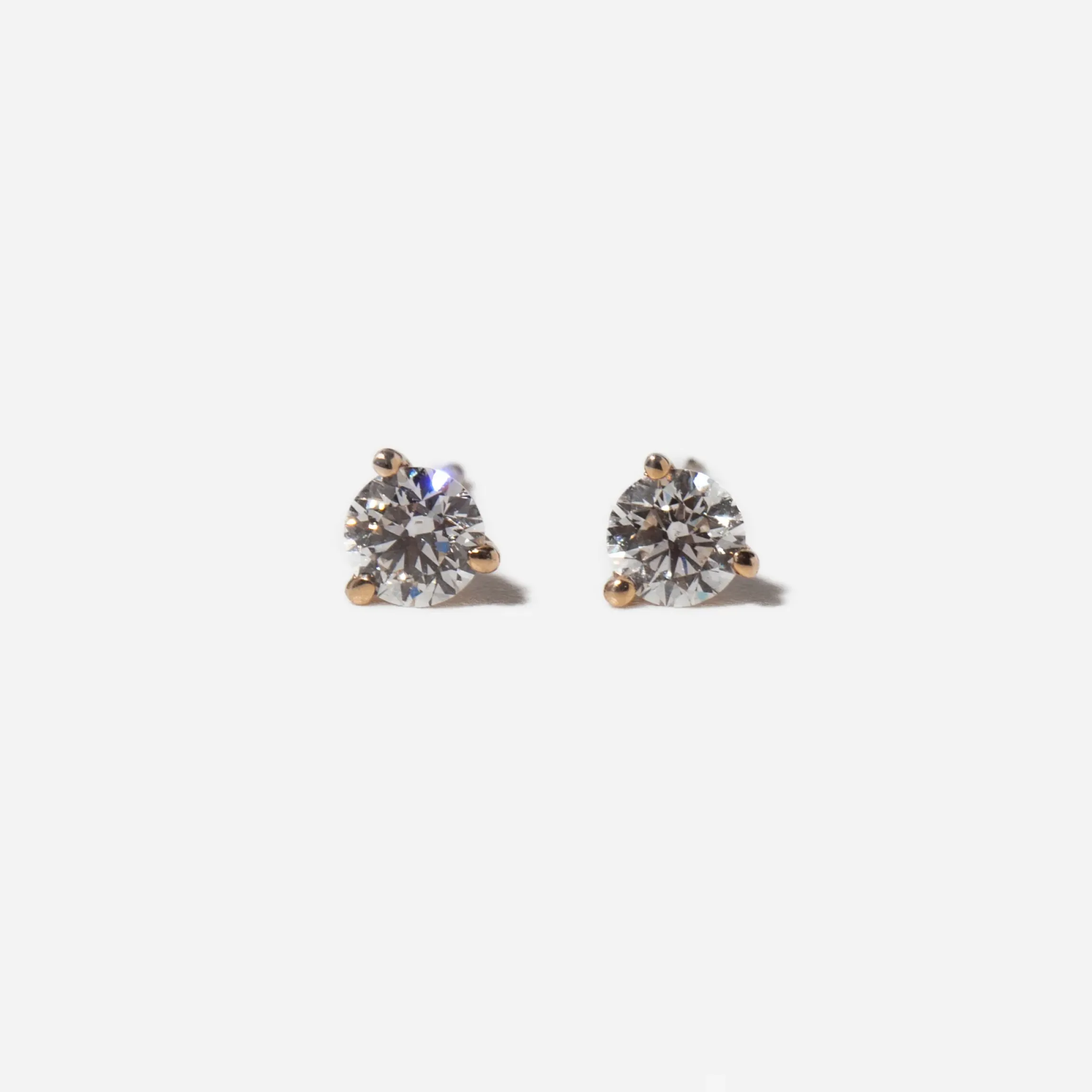 0.50 tcw Three-Prong Diamond Solitaire Studs